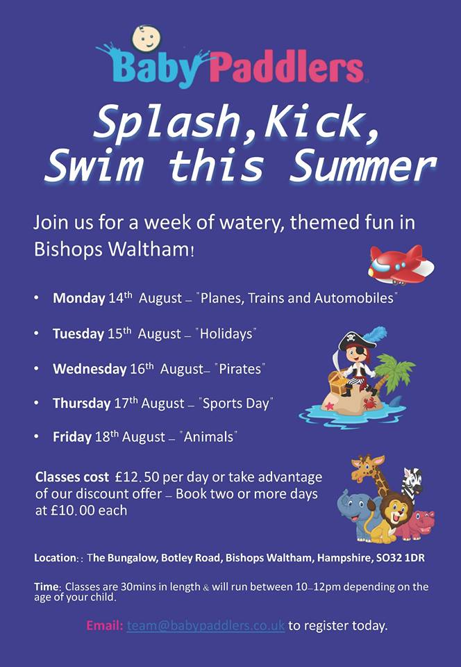 Our Special Summer Week of themed baby swim classes